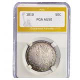 1810 Capped Bust Half Dollar PGA AU50