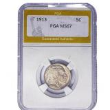 1913 Buffalo Nickel PGA MS67