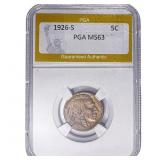1926-S Buffalo Nickel PGA MS63
