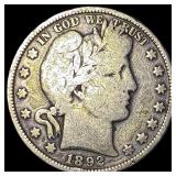 1892 Silver Barber Half Dollar NICELY CIRCULATED