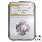 1917-D Standing Liberty Quarter PGA MS65 FH Type 2