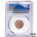 1863 Civil War Copper Token Flag of Our Union PCGS