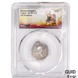 Roman Trajan, AD 98-117 Silver Denarius PNC VF