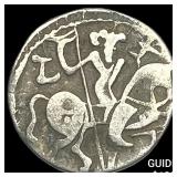700-1000 AD India Rajput Silver Jital NEARLY UNCIR