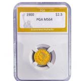 1900 $2.50 Gold Quarter Eagle PGA MS64