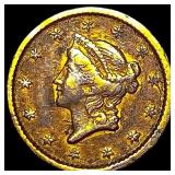 1851 Gold $1 Type 1 NEARLY UNCIRCULATED