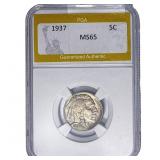 1937 Buffalo Nickel PGA MS65
