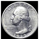 1932-D Silver Washington Quarter CLOSELY UNCIRCULA