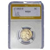 1913-D Buffalo Nickel PGA MS64