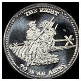 Johnson Matthey 1 oz Silver Round .999 NICELY CIRC