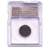 1726-1793 VOC N.E. Indies Bronze Duit ICG Genuine