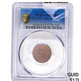 1863 Civil War Copper Token Flag of Our Union PCGS