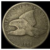 1858 Copper-Nickel Flying Eagle Cent NICELY CIRCUL
