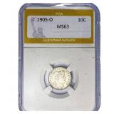 1905-O Barber Dime PGA MS63
