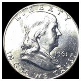 1961 Silver Half Dollar Franklin UNCIRCULATED