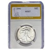 1941 Walking Liberty Half Dollar PGA MS67