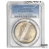 1878 Morgan Silver Dollar PCGS MS63 REV OF 78