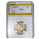 1938-D Buffalo Nickel PGA MS67+