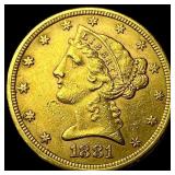 1881 Liberty Head Half Eagle $5 Gold CLOSELY UNCIR