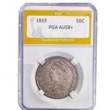 1819 Capped Bust Half Dollar PGA AU58+