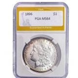 1896 Morgan Silver Dollar PGA MS64