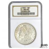 1887 Morgan Silver Dollar NGC MS66