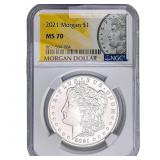 2021 Morgan Silver Dollar NGC MS70