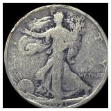 1921-D Silver Walking Liberty Half Dollar HIGH GRA