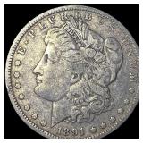 1891-O Silver Morgan Dollar NEARLY UNCIRCULATED