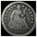 1853-O Seated Liberty Silver Half Dime NICELY CIRC