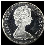 1965 Canada Silver Dollar GEM BU