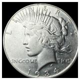 1934 Peace Silver Dollar CLOSELY UNCIRCULATED