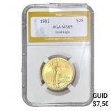 1992 1/2oz $25 Gold Eagle PGA MS69