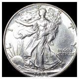 1938-S Silver Walking Liberty Half Dollar UNCIRCUL
