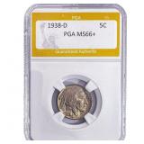 1938-D Buffalo Nickel PGA MS66+