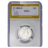 1906-O Barber Quarter PGA MS66