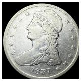 1837 Capped Bust Half Dollar LIGHTLY CIRCULATED