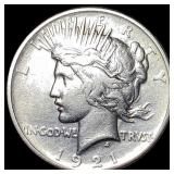1921 Silver Peace Dollar CLOSELY UNCIRCULATED