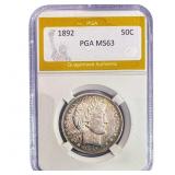 1892 Barber Half Dollar PGA MS63