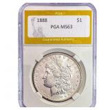 1888 Morgan Silver Dollar PGA MS63