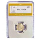 1911 Barber Dime PGA MS65+