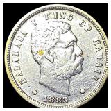 1883 Hawaii Silver Dime CLOSELY UNCIRCULATED