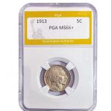 1913 Buffalo Nickel PGA MS66+