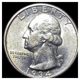 1934 Silver Washington Quarter UNCIRCULATED