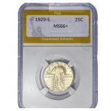 1929-S Standing Liberty Quarter PGA MS66+