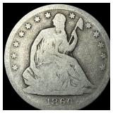1860-S Silver Half Dollar NICELY CIRCULATED