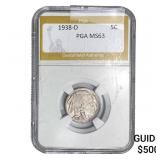 1938-D Buffalo Nickel PGA MS63