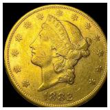 1882 Liberty Head $20 Double Eagle CLOSELY UNCIRCU