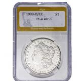 1900-O/CC Morgan Silver Dollar PGA AU55