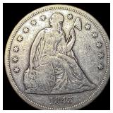 1843 Silver Dollar ABOUT UNCIRCULATED